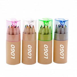 12 Colors Color Pencils Log Drawing Pencils Logo Branded