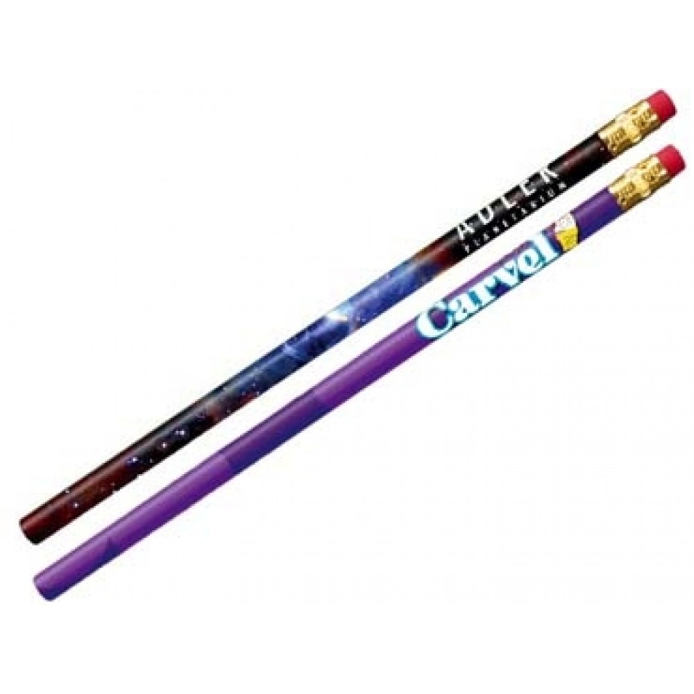 Thrifty Pencil w/ Pink Eraser (Full Color Digital) Custom Imprinted