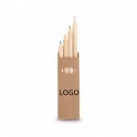 4 Pieces Pencils Set Logo Branded