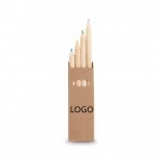 4 Pieces Pencils Set Logo Branded