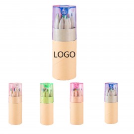 Logo Branded Wooden Barrel Pencils