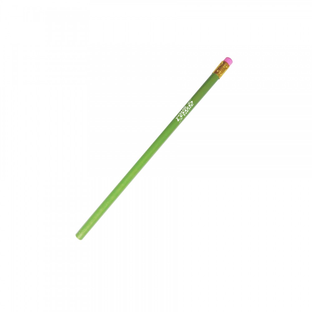 Logo Branded 7.5in Long Round 2 HB Pencil with Eraser