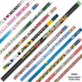 Custom Transfer Wrap Four Color Process Pencil Custom Printed  Custom Transfer Wrap Four Color Process Pencil Custom Printed