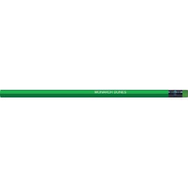 Neon Green Hexagon Pencils Custom Imprinted