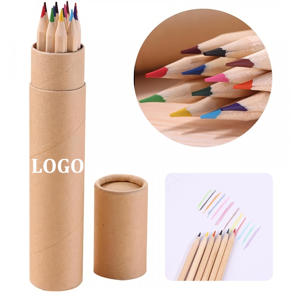 Custom Imprinted Children12pcs Colored Wood Pencil Custom Imprinted Children12pcs Colored Wood Pencil