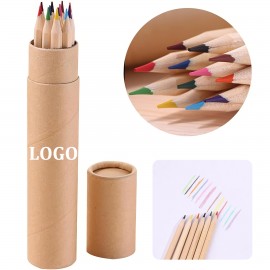 Custom Imprinted Children12pcs Colored Wood Pencil
