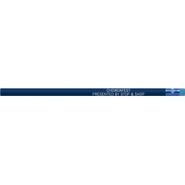 Royal Blue Hexagon Pencils Custom Printed  Royal Blue Hexagon Pencils Custom Printed