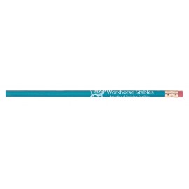 Custom Printed Workhorse #2 Pencil - Teal  Custom Printed Workhorse #2 Pencil - Teal