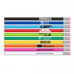 #2 HB Lead Pencil w/Classic Barrel Colors & Pink Eraser Logo Branded