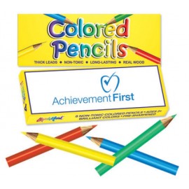 Custom Imprinted Liqui-Mark Mini Colored Pencils in Box (4 Pack)