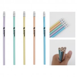 Custom Printed Elegant Pastel Pencil w/ Eraser