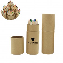 Logo Branded Eco-friendly 12 Color Pencil Set