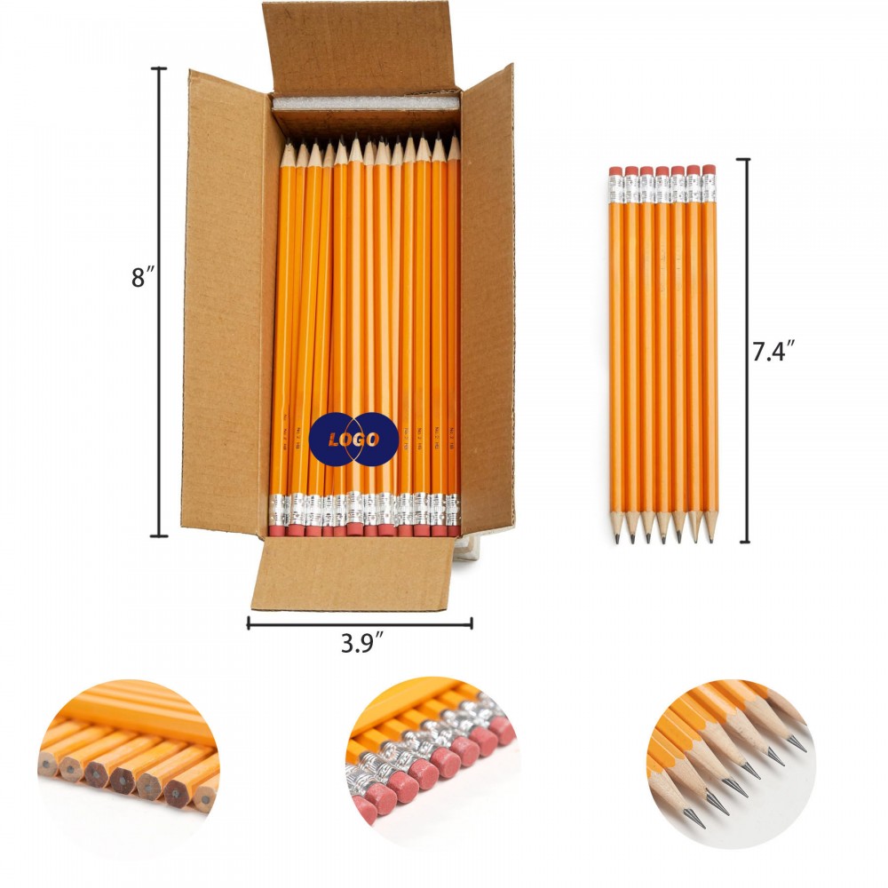 Sharpened Hb Lead Pencils Custom Printed