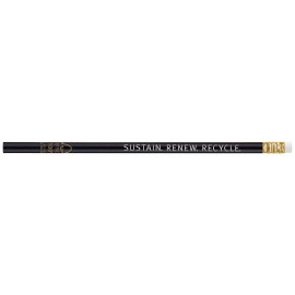 FSC Certified Round #2 Pencil (Black) Custom Imprinted