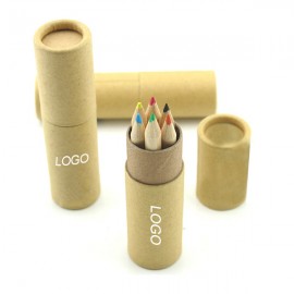 Custom Printed 6-Piece Colored Pencil Set In Tube