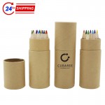 12 Color Pencil Set Logo Branded