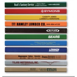 Enamel Finish Carpenter Pencil w/Medium Lead with Logo