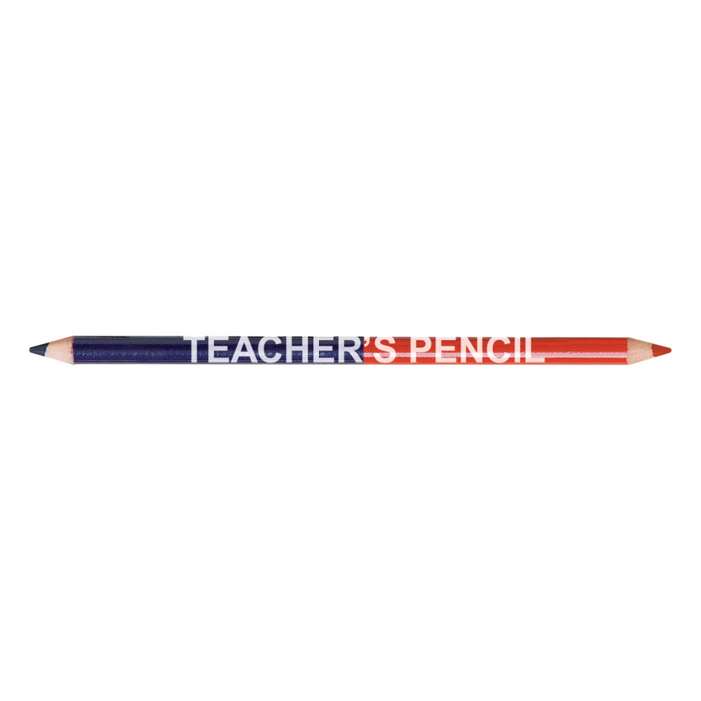 Custom Printed Color Leads Colored Pencil (Red & Blue Combination) Custom Printed Color Leads Colored Pencil (Red & Blue Combination)