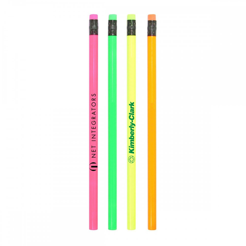 Strategy Neon Pencil Custom Printed