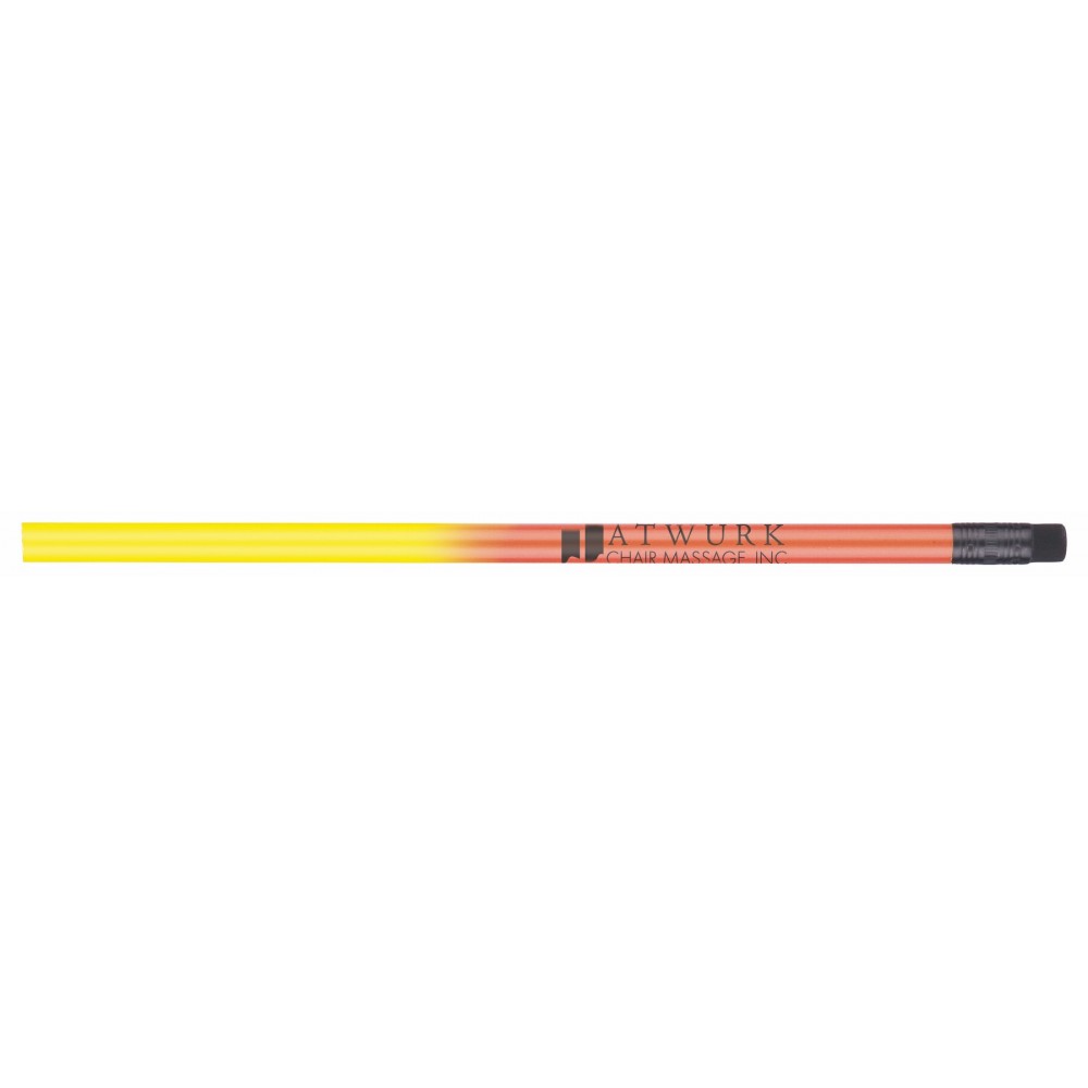 Encore Recycled Attitood Heat Sensitive Color Changing Mood Pencil (Orange to Yellow) Custom Printed