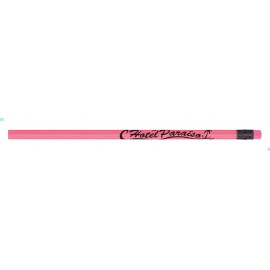 Unicorn #2 Pencil w/Matching Eraser (Neon Pink) Logo Branded