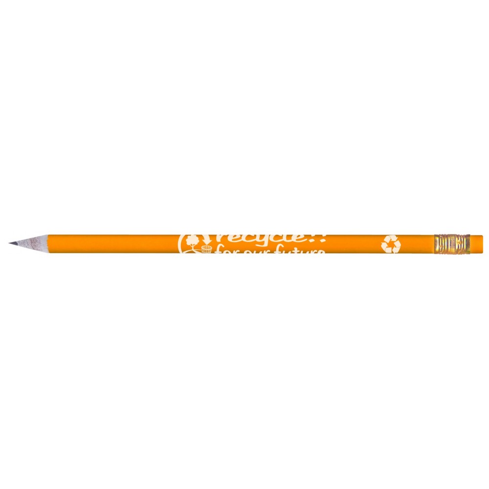 Yellow Recycler Pencil Logo Branded