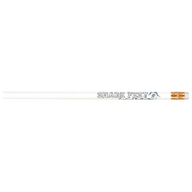 Abert Special Round #2 Pencil (White/White Eraser) Custom Printed  Abert Special Round #2 Pencil (White/White Eraser) Custom Printed