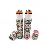 12-Piece Colored Pencil Set in Tube Custom Printed