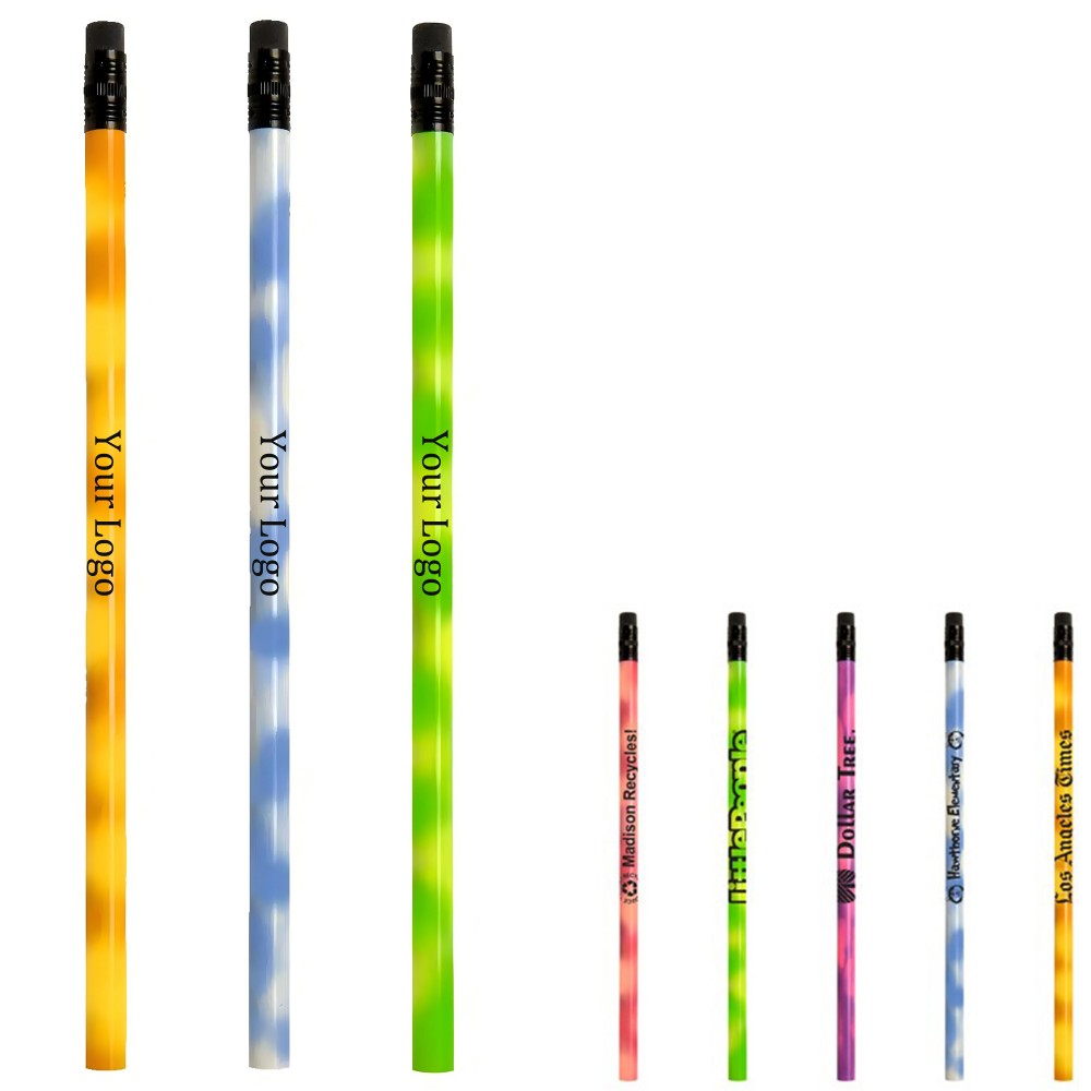 Logo Branded Mood Pencil w/ Black Eraser Logo Branded Mood Pencil w/ Black Eraser