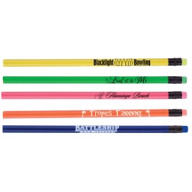 Tropicolor #2 Pencil w/Matching Eraser with Logo