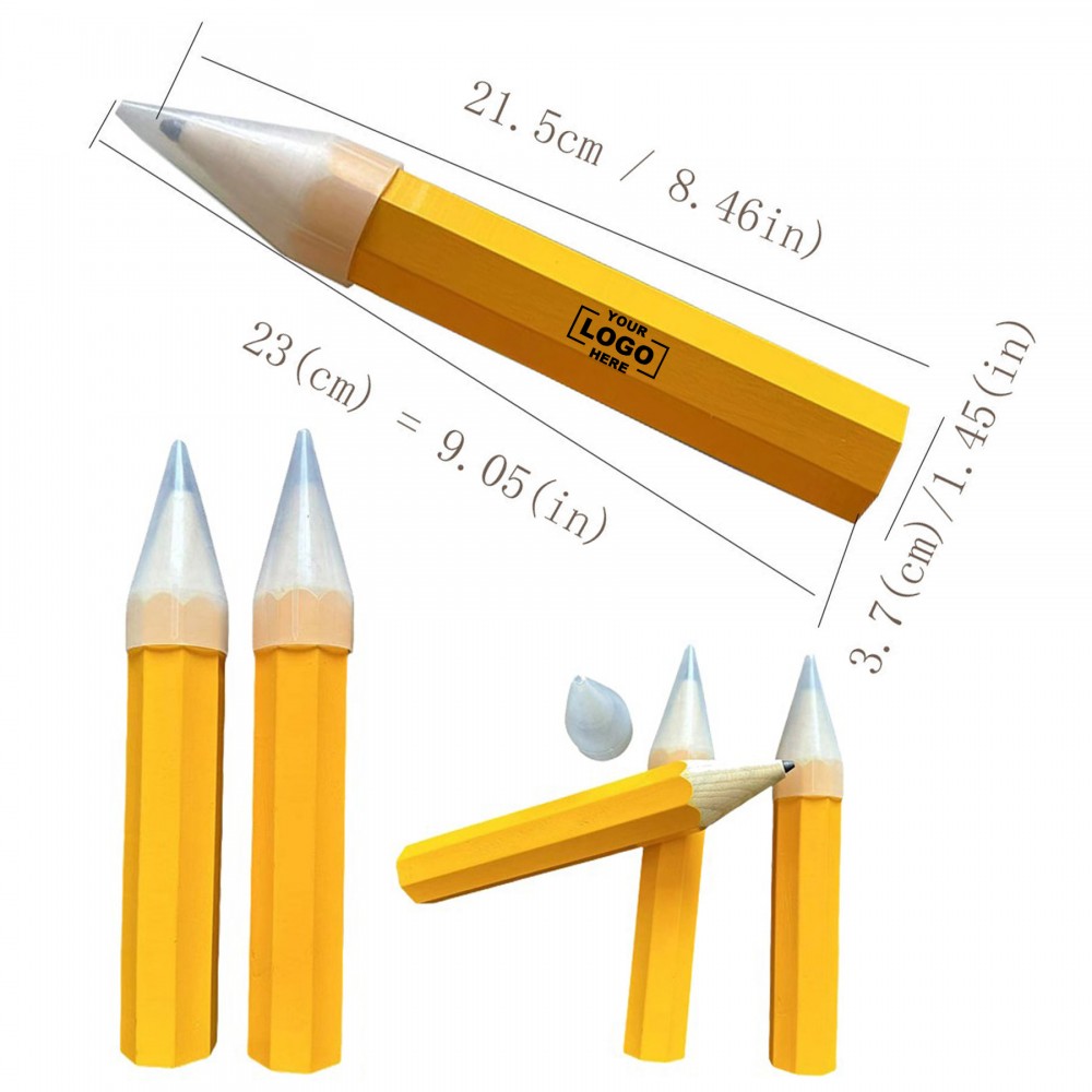 Custom Imprinted Decorative Novelty Award Giant Wooden Pencil