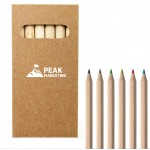Custom Printed 6-Color Wooden Pencil Set