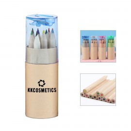 Customized 12-Piece Coloring Pencil Set w/Sharpener