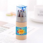 Custom Printed 12 Colored Pencils In Portable Tube With Sharpener