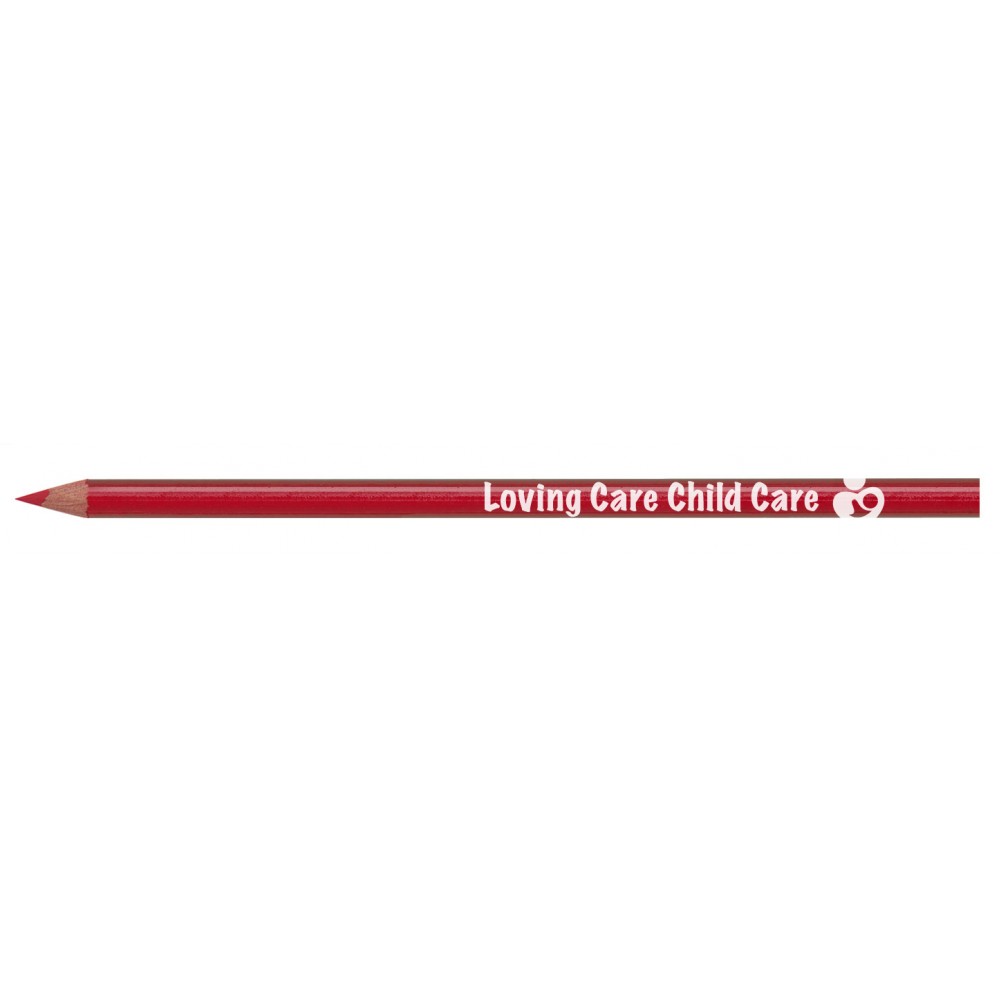 Color Leads Colored Pencil (Red) Custom Imprinted
