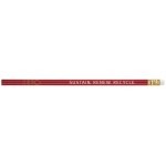 FSC Certified Round #2 Pencil (Red) Logo Branded