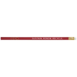 FSC Certified Round #2 Pencil (Red) Logo Branded  FSC Certified Round #2 Pencil (Red) Logo Branded