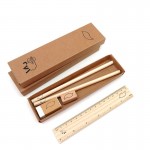 5 Pieces Eco Friendly Stationery Kit Pencil Eraser Ruler Custom Printed