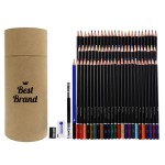 72-Color Pencil Cylinder Art Set Custom Imprinted