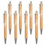 Eco-Friendly Bamboo Wood Ballpoint Pens Logo Branded