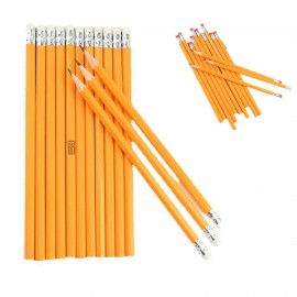 Custom Printed Multifunction Writing Wooden HB Pencils w/ Eraser