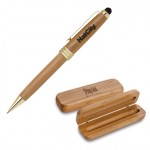 Eco-Friendly Bamboo Stylus Pencil Set Custom Imprinted