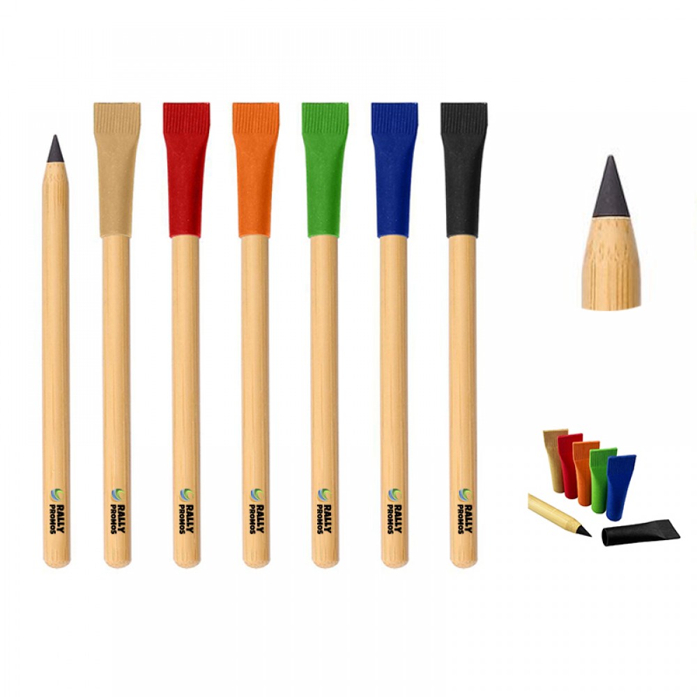 Eco Friendly Wood Pencil with Recycled Cardboard Cap Logo Branded Eco Friendly Wood Pencil with Recycled Cardboard Cap Logo Branded