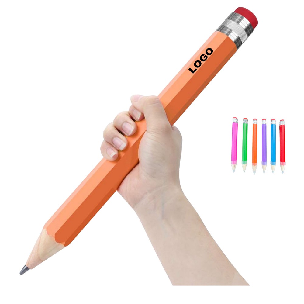 Wooden Jumbo Pencil Logo Branded