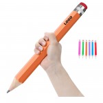 Wooden Jumbo Pencil Logo Branded