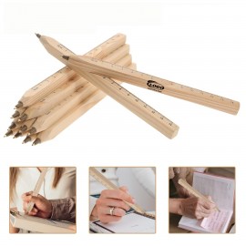 Eco-Friendly Wooden ,Pen With Ruler Custom Printed
