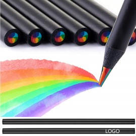 7 Color in 1 Rainbow Pencils Custom Imprinted
