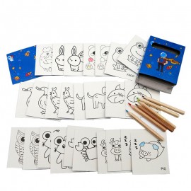 Custom Coloring Cards w/Pencil Set with Logo  Custom Coloring Cards w/Pencil Set with Logo