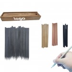 Custom Imprinted Wooden Case With 12 Pencils