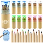 Wooden Tube Colored Pencils Custom Printed